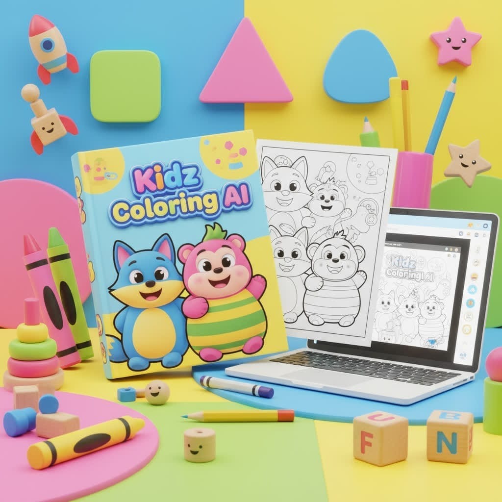 Make money selling kids coloring pages using Kidz Coloring AI