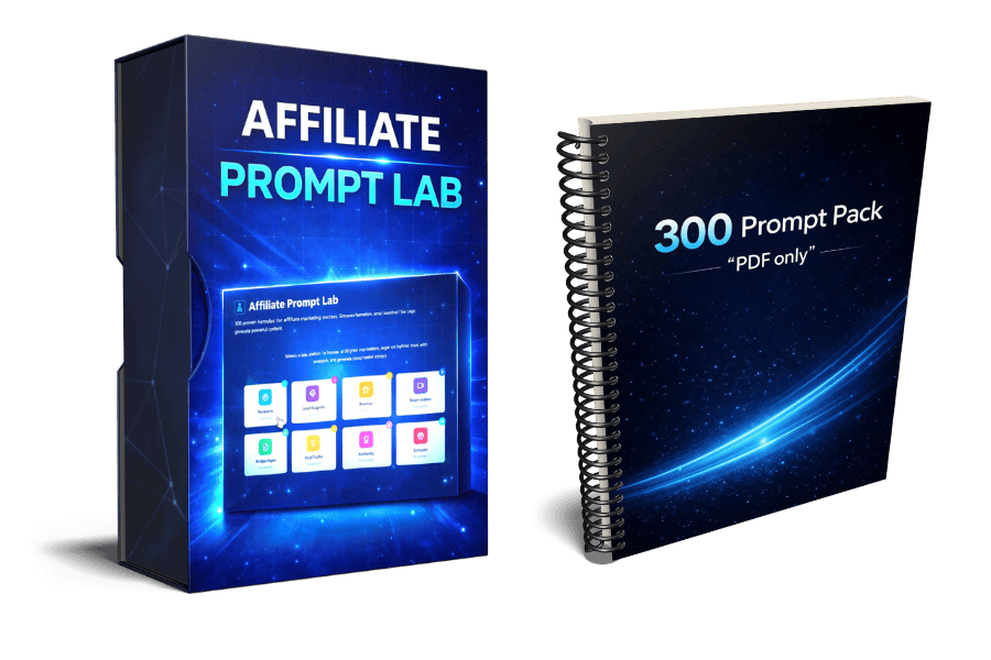 Affiliate Prompt Lab dashboard showing AI-powered affiliate marketing prompts and campaign builder