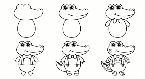 AI-generated how-to-draw resources for activity books