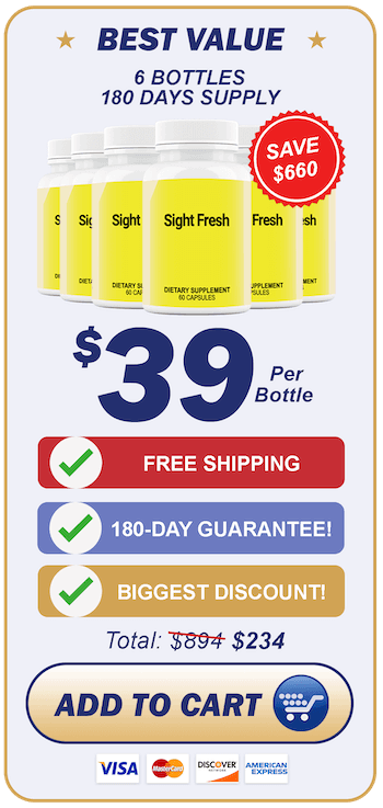 SightFresh supplement benefits including eye strain relief and vision support