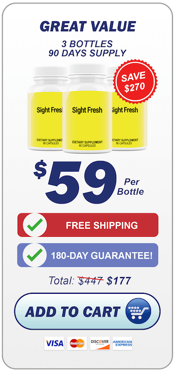 SightFresh review showing eye supplement bottle and capsules